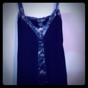 Black metal mulisha backless